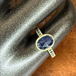 Jennifer Dawes “Sapphire Soliloquy Sapphire Ring”. New in box.